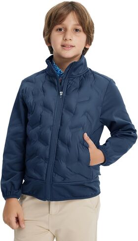 M MAELREG Boys Winter Jacket Golf Lightweight Performance Windproof Casual Insulated Boys Puffer Jacket with Pockets in Saudi Arabia