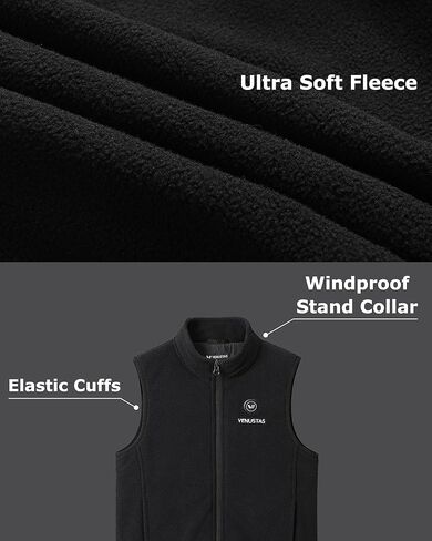 Venustas Boys Heated Fleece Vest with Battery Pack, Warmer Youth Electric Heating Vest for Kids in Saudi Arabia