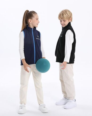 Venustas Boys Heated Fleece Vest with Battery Pack, Warmer Youth Electric Heating Vest for Kids in Saudi Arabia