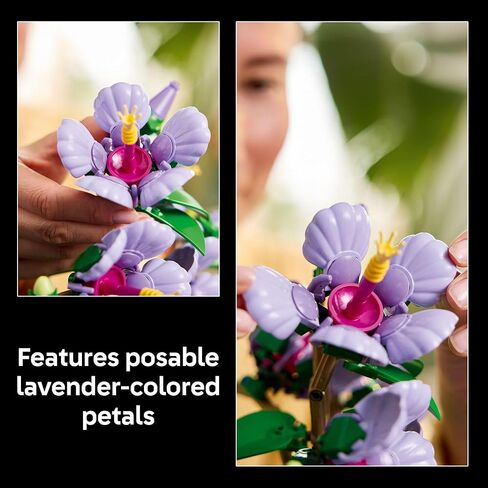 LEGO Botanicals Hibiscus Flower Building Set - Artificial Plant & Flower Building Blocks for Women & Men, Ages 18+ - Home, Office Decor Gift Idea - 10372 in Saudi Arabia
