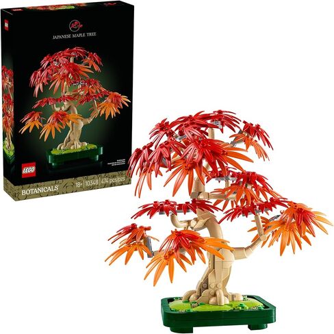 LEGO Botanicals Japanese Red Maple Bonsai Tree Building Kit for Adults 18+ - Unique Home Decor DIY for Room or Office - Housewarming Gift Idea for New Home - Plant Decor for Desk or Bookshelf- 10348 in Saudi Arabia