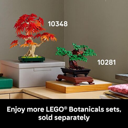 LEGO Botanicals Japanese Red Maple Bonsai Tree Building Kit for Adults 18+ - Unique Home Decor DIY for Room or Office - Housewarming Gift Idea for New Home - Plant Decor for Desk or Bookshelf- 10348 in Saudi Arabia
