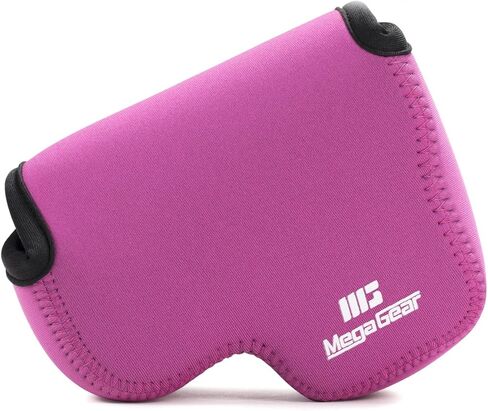 MegaGear Nikon Coolpix L340 Ultra Light Neoprene Camera Case, with Carabiner - Black - MG784, PU Leather in Saudi Arabia
