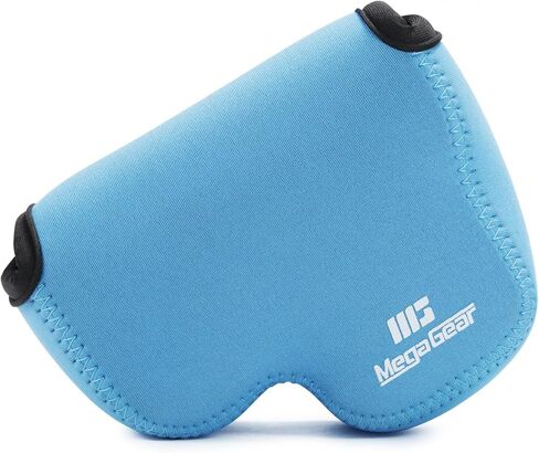 MegaGear Nikon Coolpix L340 Ultra Light Neoprene Camera Case, with Carabiner - Black - MG784, PU Leather in Saudi Arabia