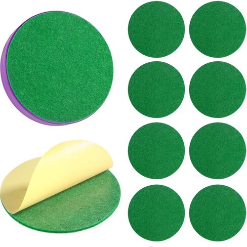94 mm Hockey Paddle Pads Self Adhesive Replacement Hockey Mallet Felt Pads Green Felt Sticker for 96 mm Hockey Pushers in Saudi Arabia