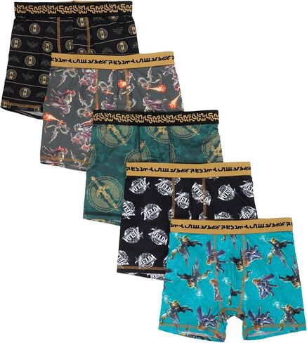 Bioworld Legend of Zelda 5-Pack Boxer for Boys in Saudi Arabia