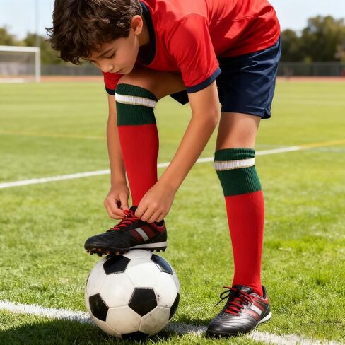 Kid National Team Style Soccer Football Socks Over-The-Calf Knee High Tube Socks Boys Girls Uniform Sports Socks in Saudi Arabia
