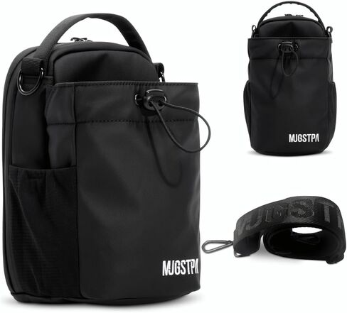 حقيبة رياضية مغناطيسية بتصميم مقاوم للماء - تخزين بدون استخدام اليدين مع حقيبة هاتف مدمجة، حامل زجاجة مياه، مرفق مغناطيسي قوي. للصالة الرياضية، والجولف، والعمل، والدراجات النارية، والحمل اليومي in Kuwait