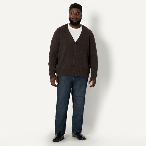 Amazon Essentials (Demi's Pick) Men's Relaxed-Fit Cotton Blend Cardigan in Saudi Arabia
