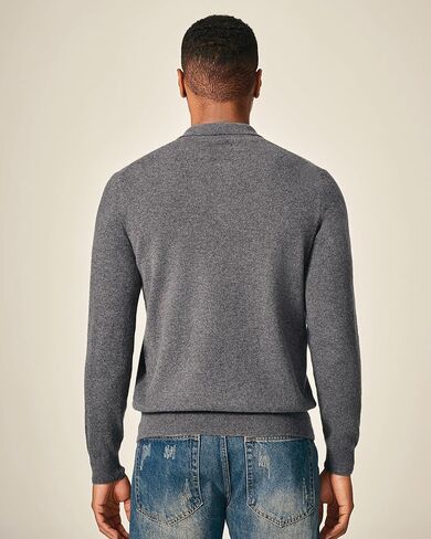 KVSS Men's Polo-Neck 100% Pure Cashmere Sweater, Business Casual Pullover Sweaters for Mens | Luxury from Inner Mongolia in Saudi Arabia