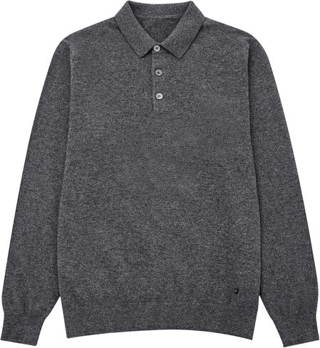 KVSS Men's Polo-Neck 100% Pure Cashmere Sweater, Business Casual Pullover Sweaters for Mens | Luxury from Inner Mongolia in Saudi Arabia