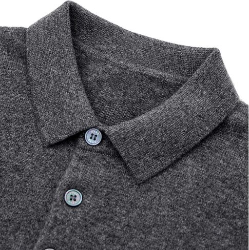 KVSS Men's Polo-Neck 100% Pure Cashmere Sweater, Business Casual Pullover Sweaters for Mens | Luxury from Inner Mongolia in Saudi Arabia