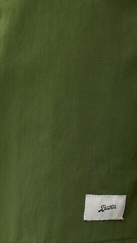 Bather Men's Solid Olive Swim Trunks 5.5" in Saudi Arabia