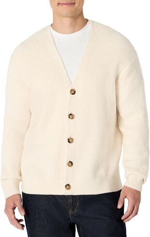 Amazon Essentials (Demi's Pick) Men's Relaxed-Fit Cotton Blend Cardigan in Saudi Arabia