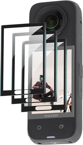 Suttkue for Insta360 Ace Pro واقي شاشة من الزجاج المقسى وواقي عدسة الكاميرا من الزجاج المقسى، شفاف عالي الوضوح، صديق للحافظة، مضاد للخدش (2 + 2 + 2 حزمة) in Kuwait