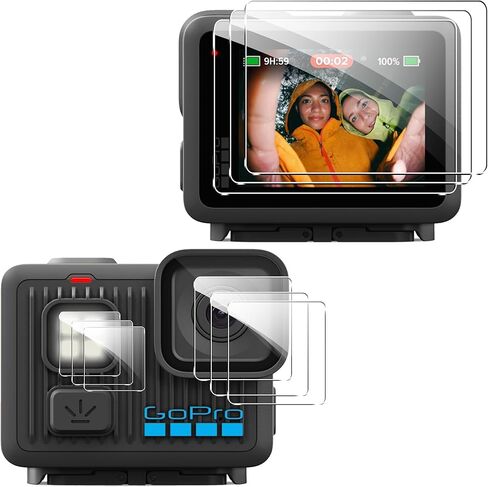 Suttkue for Insta360 Ace Pro واقي شاشة من الزجاج المقسى وواقي عدسة الكاميرا من الزجاج المقسى، شفاف عالي الوضوح، صديق للحافظة، مضاد للخدش (2 + 2 + 2 حزمة) in Kuwait