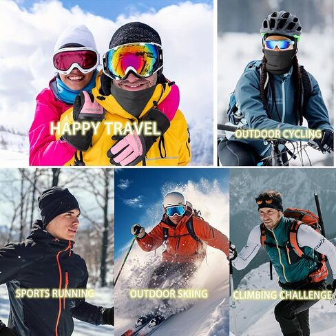 ISQ 2 Pack Winter Neck Gaiter Warm and Comfortable Male and Female Neck Warmer Suitable for Outdoor Ski Mask and Cycling in Saudi Arabia