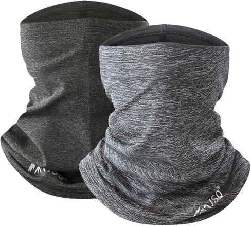 ISQ 2 Pack Winter Neck Gaiter Warm and Comfortable Male and Female Neck Warmer Suitable for Outdoor Ski Mask and Cycling in Saudi Arabia