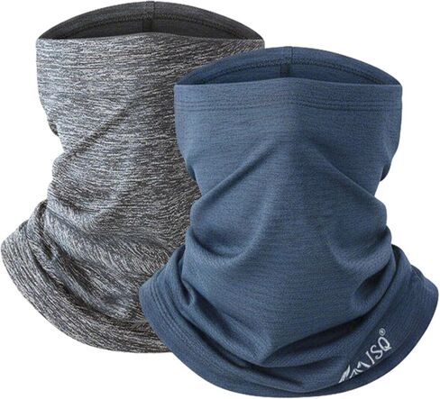ISQ 2 Pack Winter Neck Gaiter Warm and Comfortable Male and Female Neck Warmer Suitable for Outdoor Ski Mask and Cycling in Saudi Arabia
