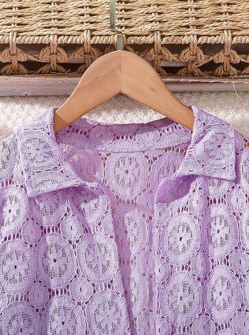 Girls 3 Piece Outfit Set Summer Lace Shirt Shorts with Camisole Top Lace Clothing Set for Casual Outdoor Wear in Saudi Arabia