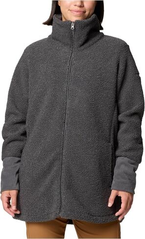 Columbia Womens Blue Point Creek Fleece Full Zip Dark Stone Small in Saudi Arabia