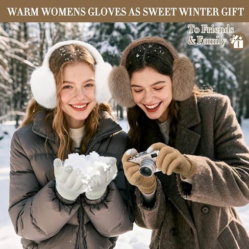 Winter Ear muffs Faux Fur Warm Earmuffs Cute Foldable Outdoor Ear Warmers For Women in Saudi Arabia