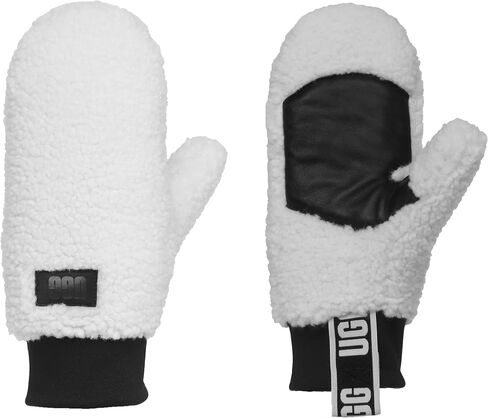 UGG Women Uggfluff Mitten With Logo Tape in Saudi Arabia