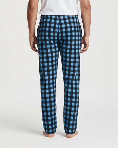 Real Essentials 3 Pack: Men's Fleece Pajama Pants Loungewear Soft PJ Bottoms Sleepwear with Pockets (Big & Tall Available) in Saudi Arabia