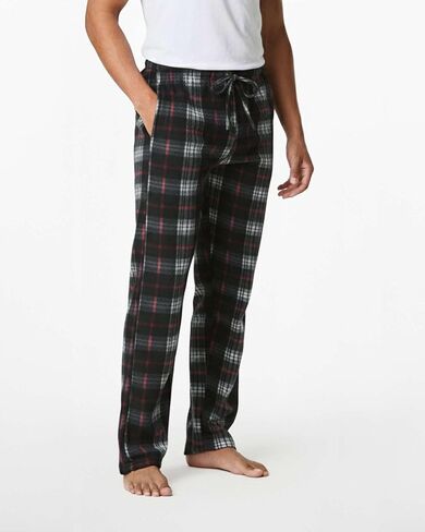 Real Essentials 3 Pack: Men's Fleece Pajama Pants Loungewear Soft PJ Bottoms Sleepwear with Pockets (Big & Tall Available) in Saudi Arabia