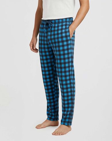 Real Essentials 3 Pack: Men's Fleece Pajama Pants Loungewear Soft PJ Bottoms Sleepwear with Pockets (Big & Tall Available) in Saudi Arabia