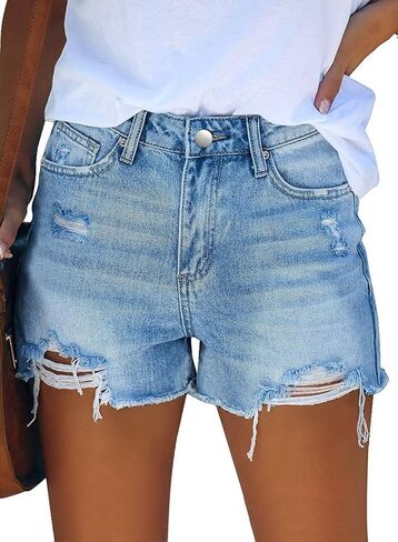 MODARANI Denim Shorts for Women Distressed Jean Shorts Ripped Summer Hot Short in Saudi Arabia