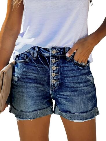MODARANI Denim Shorts for Women Distressed Jean Shorts Ripped Summer Hot Short in Saudi Arabia