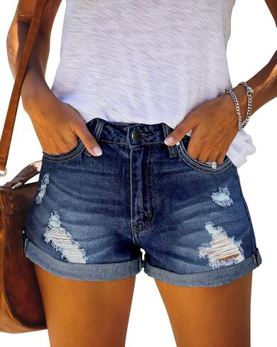 MODARANI Denim Shorts for Women Distressed Jean Shorts Ripped Summer Hot Short in Saudi Arabia
