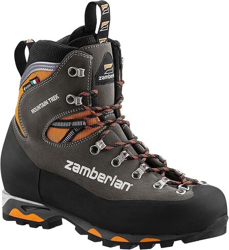 حذاء Zamberlan 2092 Mountain Trek GTX RR لتسلق الجبال - للرجال، خالي من PFAS، 2092ZGOM-45.5-11 جرافيت/برتقالي in Saudi Arabia