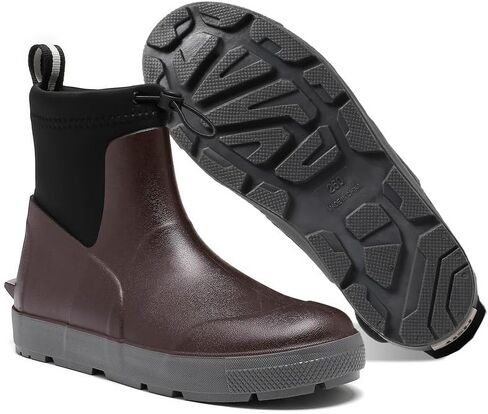 Deck Boots For Men Anti-Slip, Waterproof Ankle Rain Boots, Rubber Outdoor Fishing Footwear, Chelsea Garden Work Water Shoes, Size 6.5-12 in Saudi Arabia
