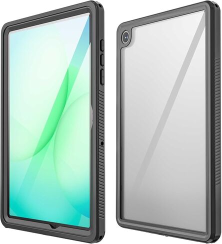 for Samsung-Galaxy-Tab-A9+Plus Case 11'' 2023 IP68 Waterproof Case Full-Body Seal Slim Snowproof Shockproof Dustproof Underwater TPU PC Hybrid Outdoor Transparent Cover in Kuwait