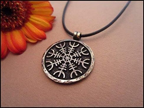 مجوهرات Baldur - تميمة قلادة حماية من Aegishjalmur القديمة من Awe Viking Norse - حماية قلادة التعويذة - هدية مجوهرات الفايكنج - قلادة حماية الفايكنج - مجوهرات الحماية in Kuwait