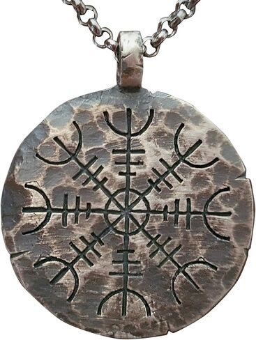 مجوهرات Baldur - تميمة قلادة حماية من Aegishjalmur القديمة من Awe Viking Norse - حماية قلادة التعويذة - هدية مجوهرات الفايكنج - قلادة حماية الفايكنج - مجوهرات الحماية in Kuwait
