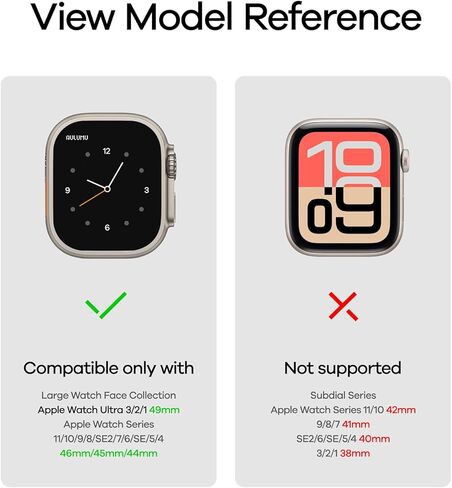 Aulumu C01 Hi-Per Titanium Alloy Watch Band | for Apple Watch Ultra 3& Ultra 2/1 | Ultra-thin Magnetic Clasp | DLC Professional Hardening Process | iWatch Large Dial Series(49/46/45/44mm) in Saudi Arabia