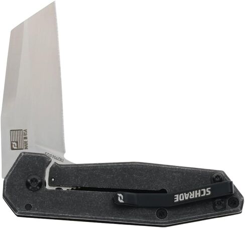 مجلد Schrade Beta Class Slyte مقاس 7.5 بوصة مع شفرة فولاذية 3 بوصة D2 مع مقبض من الفولاذ المقاوم للصدأ لـ EDC in Saudi Arabia