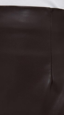 Enza Costa Women's Faux Leather Hi-Waist Curve Skirt in Saudi Arabia
