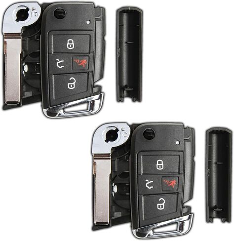 Keyless Option Remote Key Fob Shell Case Cover for VW Volkswagen (NBGFS12P01) in Saudi Arabia