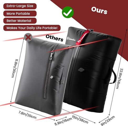Vacuum Bags for Travel Luggage (2PCS + 6.0kPa Pump), Vacuum Clothing Compression Bag with Adjustable Shoulder Strap, 50.6L Large Capacity, IP67 Waterproof, Reusable for Carry-on Luggage & Backpack in Saudi Arabia