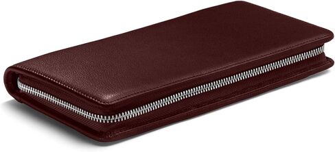 Leatherology Bordeaux Travel Zip Organizer Wallet, Passport Holder, RFID Available, Full Grain Leather in Saudi Arabia