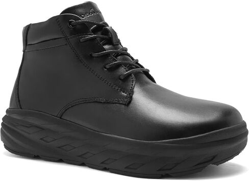 Men's Orthopedic Diabetic Winter Boots: Comfortable Wide Toe Box Warm Arch Support Plantar Fasciitis Leather Dress Oxfords Shoes, Casual Walking Snow Ankle Mid Boots for Foot and Heel Pain Relief in Kuwait