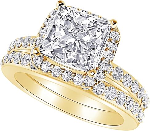 هيوستن دايموند ديستريكت 1 إلى 6 قيراط Princess LAB GROWN Diamond ومجموعة LAB GROWN Diamond لحفلات الزفاف (جودة الإرث AAAA) in Kuwait