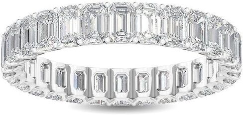 هيوستن دايموند ديستريكت 1 إلى 10 قيراط من قطع الزمرد LAB GROWN Diamond Eternity Band (اللون E-F Clarity VS2-SI1) in Kuwait