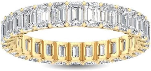 هيوستن دايموند ديستريكت 1 إلى 10 قيراط من قطع الزمرد LAB GROWN Diamond Eternity Band (اللون E-F Clarity VS2-SI1) in Kuwait