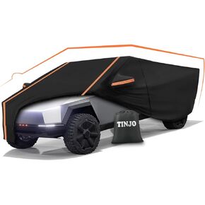 Waterproof Car Covers Fit for 2024 Tesla Cybertruck, 6 Layers Upgrade 210T Windproof, Dustproof and UV Proof All Weather Protection Full Tesla Pickup Indoor/Outdoor Car Cover with Straps,Storage Bag