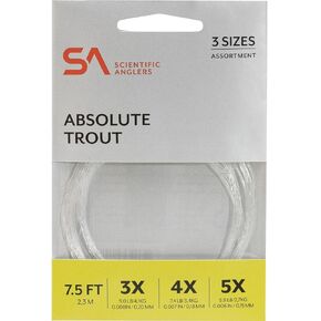 Scientific Anglers Absolute Trout Leader Assortment - 7.5 FT 3X-5X